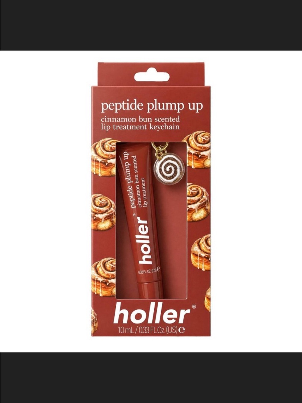 Holler Peptide Plump Up Cinnamon Bun Scented Lip Treatment - Red